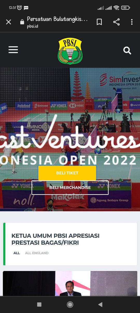 Giliran udh ke buka pas di klik beli tiket eror lagi huaaaah.. 🥺🥺🥺 <a href="/INABadminton/">BADMINTON INDONESIA</a> <a href="/BadmintonTalk/">Badminton Talk</a> <a href="/bulutangkisRI/">bulutangkisri</a> tolong lah webnya ini benerin dulu. 

#badmintonindonesia #badminton #IndonesiaOpen2022 #tiketio #indonesiaopen