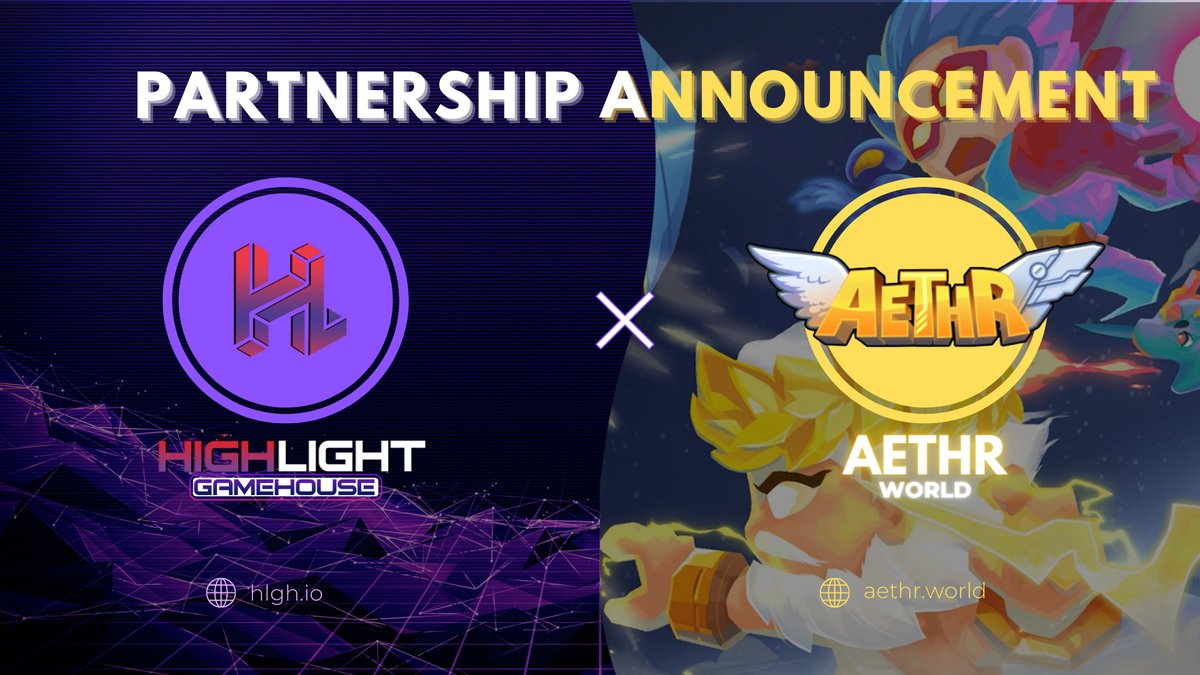HLGHio's tweet photo. 🦄 HIGHLIGHT GAMEHOUSE x AETHR WORLD🦄

☄️ HLGH is pleased to announce that we have officially become a strategic partner of @AethrWorld, the first IDLE RPG shooting NFT game with Free Play and Free Earning mechanics.

🌈 Learn more about Aethr World: https://t.co/AE0do2GmXa https://t.co/uHkq9hllLe