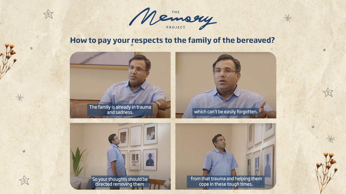 HDFCLIFE's tweet image. It is essential to revisit as to how one should pay respect to the family who have lost their loved ones.
Here’s Tanmay with his story, what’s yours?
Visit the link to tell us about your story &amp;gt; cutt.ly/tHpUx75
#TheMemoryProject #TMP #SarUthaKeJiyo