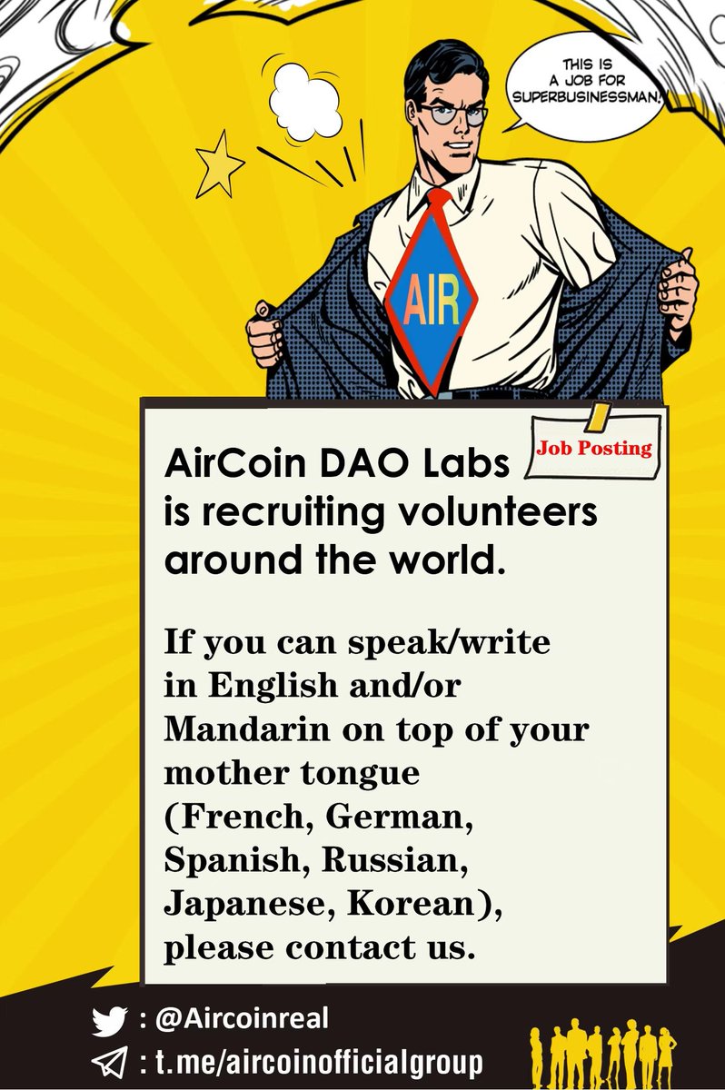 Based on the application value and community concept, I will choose #AirCoin and hold it for a long time
What do you think?
#AirCoinDAOLabs
#AirCoin
#AIRNFT
#AirChain
#AirSwap
#Avalance
<a href="/AirCoinreal/">AirCoin DAO Labs</a>
<a href="/AirCoinrealCN/">AirCoin DAO Labs 中文</a>
<a href="/cz_binance/">CZ 🔶 BNB</a>
#BNB  #CMC  #ETH   #DOT