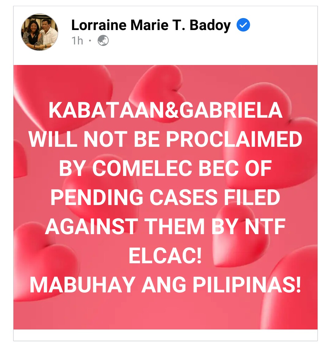 Ayos toh,  paktay kau ngaun..
Yan na ang simula✌️👊😊