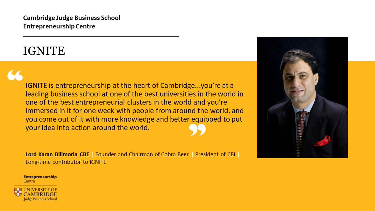 CJBS_EC's tweet photo. ***Calling all #entrepreneurs and #intrapreneurs*** You only have a few days left to apply for the 2022 IGNITE programme. Find out more and register here before 31st May https://t.co/FmN6vaHVwt 
#cjbsIGNITE #Cambridge #EntrepreneurshipTraining https://t.co/PkI5nlz2hM