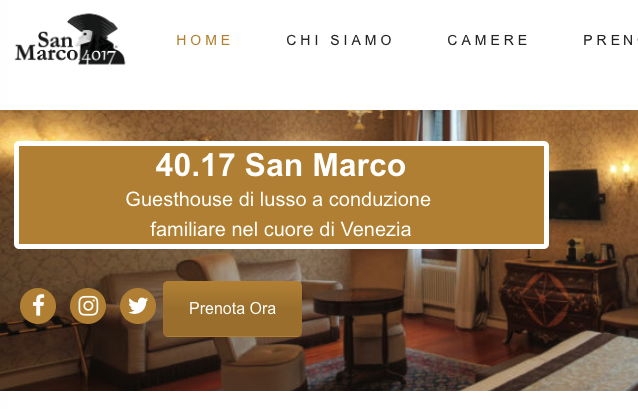 We launched our new website!
How do you like it?

4017sanmarco.com

#4017sanmarco #hotel #guesthouse #italy #italyvacation #accomodation #hotelinvenice #veniceholiday #guesthouseinvenice  #discovervenice #visitvenice #boutiquehotel #veneziagram #venezianascosta