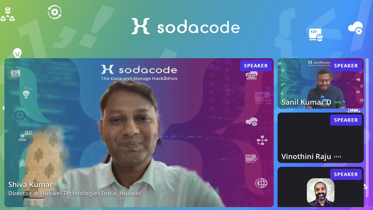 sodafoundation's tweet photo. #sodacode Day 2 #paneldiscussion Open Source Potential for Developers.
@sanilkumard, @Krishnamk00, @vinothiniraju, Shiva Kumar, and @johnbent are sharing the various opportunities and challenges of the open-source ecosystem for developers.
https://t.co/dRRar5m1jk https://t.co/7vUbTHb3cZ
