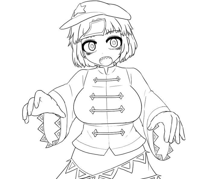 よしかちゃ線画 