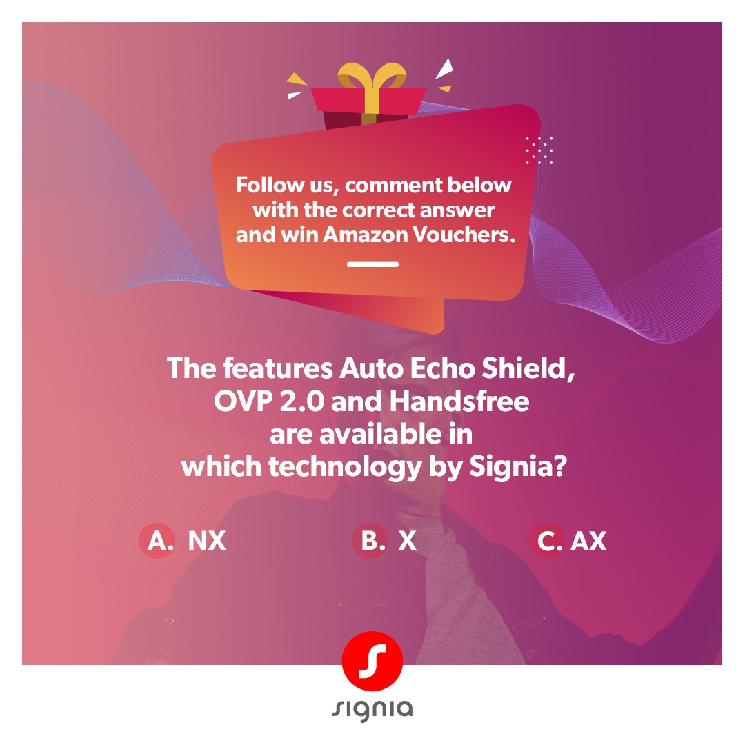 IndiaSignia's tweet photo. These new features are in which Signia technology? 

Rules for participating:-

1. Follow us 
2. Tag 2 of your friends and ask them to participate  
3. Give us a correct answer in the comments and get a chance to win exciting amazon vouchers worth Rs.1k https://t.co/TIpXDzIRoX
