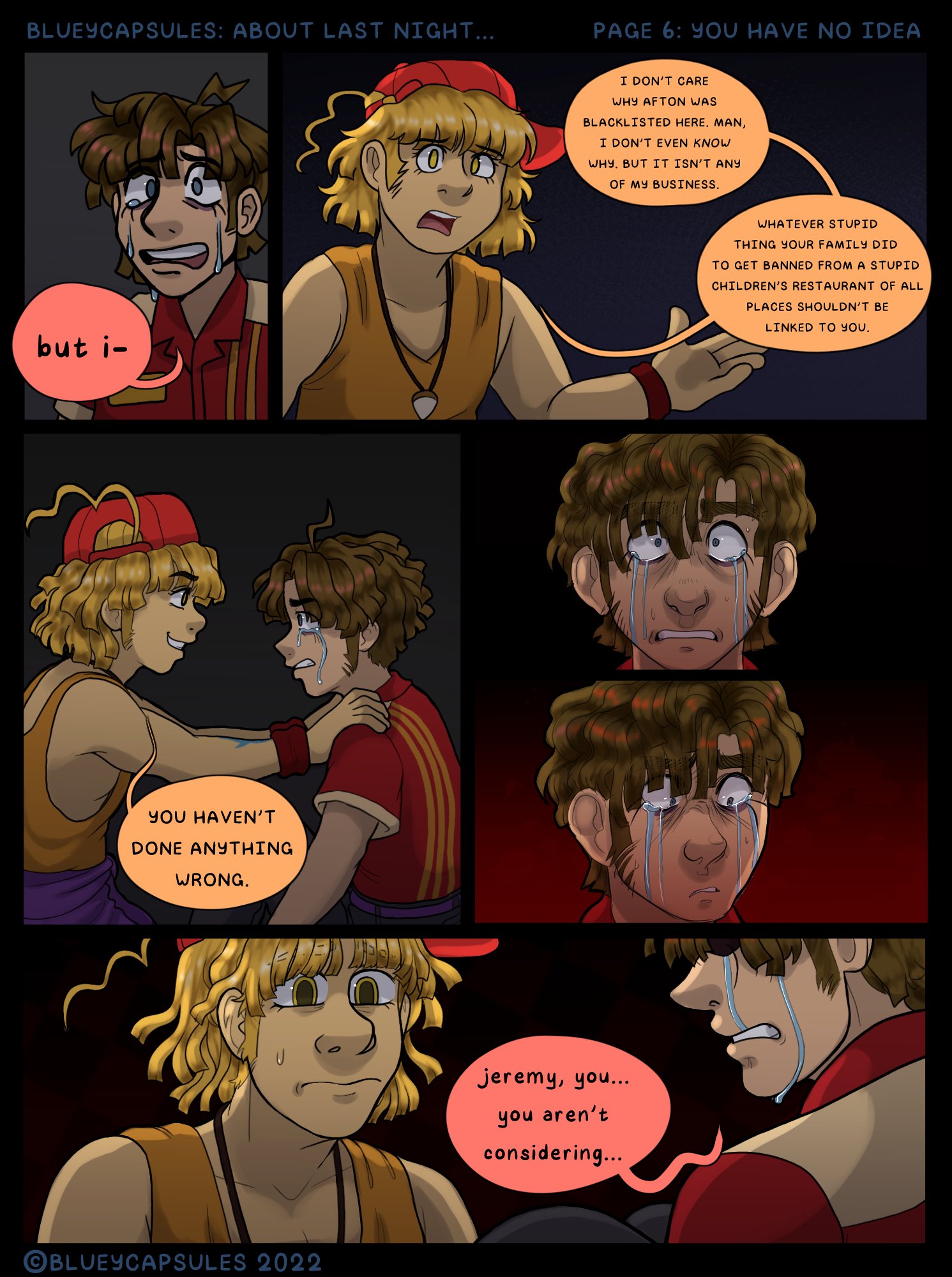 Blueycapsules fanmade comic I found on tumbler (right after what