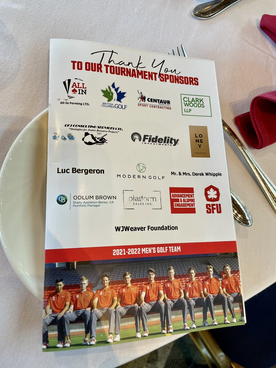 A great time at <a href="/sfu_athletics/">SFU Athletics</a> 2022 John Buchanan Classic today at @NorthviewGolfCC. Happy to sponsor and help grow some amazing golfers! <a href="/DerekJJWhipple/">Derek JJ Whipple</a>