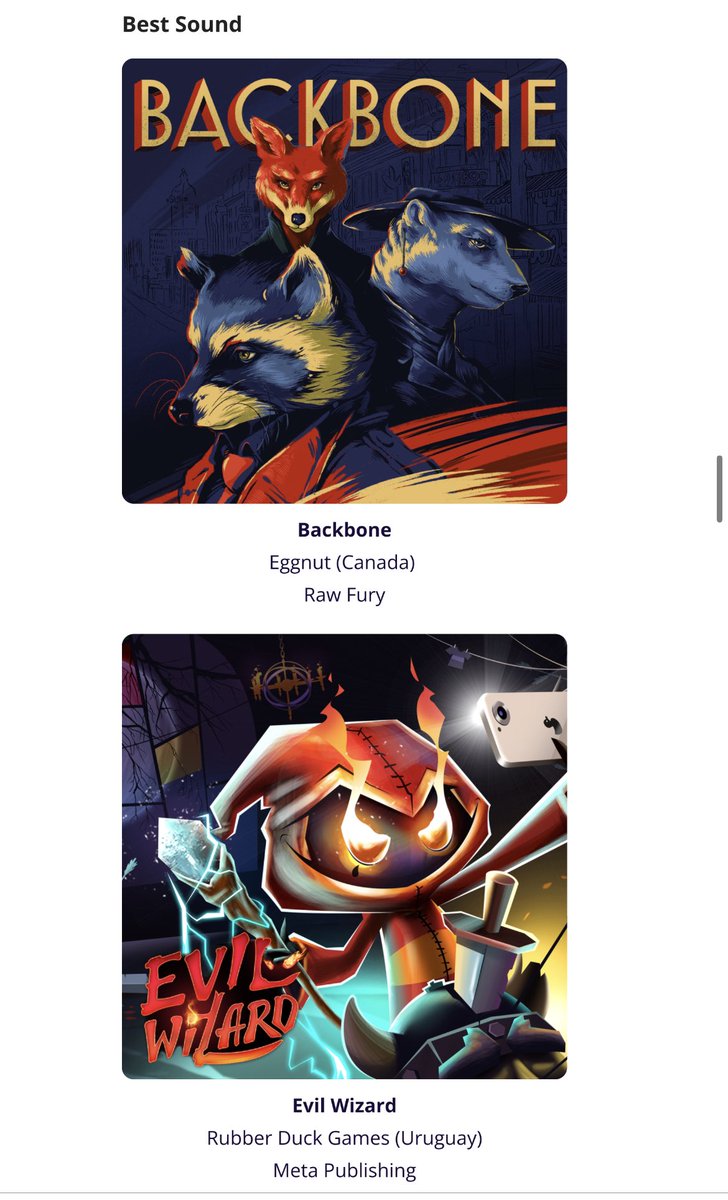 Evil Wizard has been nominated for “best audio” on the BIG Festival 2022, Latin Americas biggest indie game festival.

That means I am now an award-nominated composer, and I think that is pretty cool 😎 #gameaudio