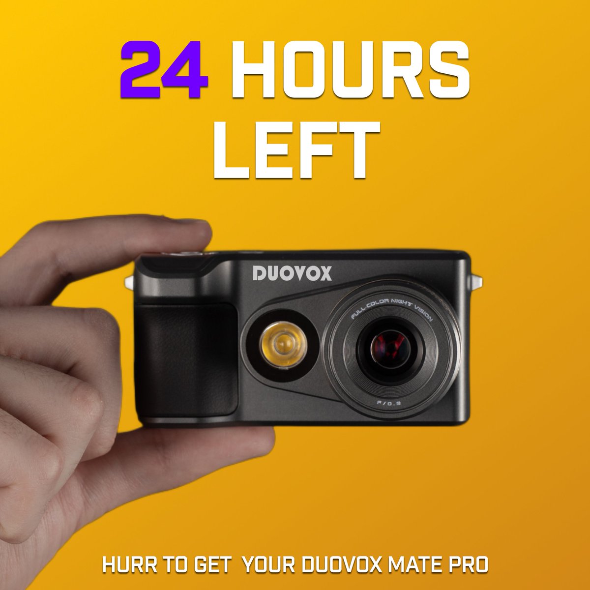 Duovoxmate's tweet photo. 📢 Your last chance to get Duovox Mate Pro! - 24 hours left! 📢 
👉 While on Kickstarter, you can get Duovox Mate Pro for 50% OFF its retail price! Hurry not to miss it - https://t.co/6hSuRlqTb9 https://t.co/khZPsfCxXF