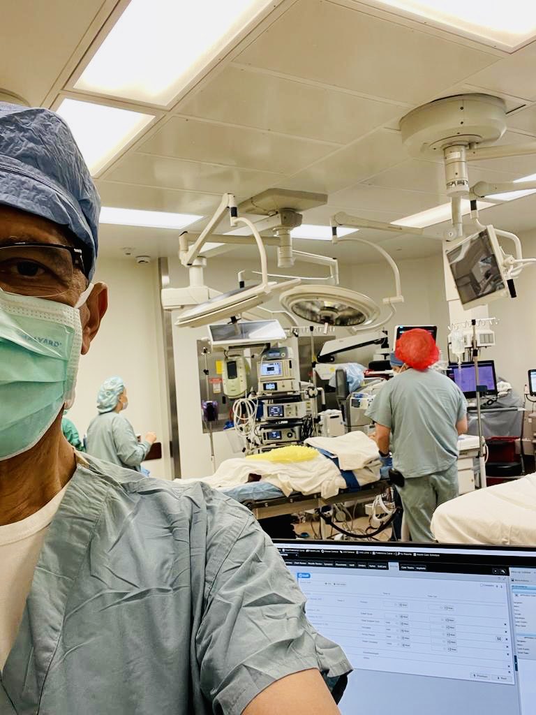 Surgeon are among the most hardworking and ethical ppl on the planet. Here’s my brother preparing to perform his 7th emergency in less than 14 hrs #pediatricsurgeon #surgeon #northcarolina