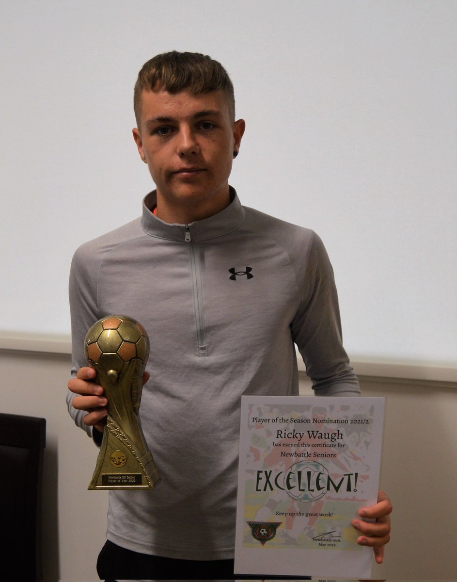 NewbattleHSFC's tweet photo. Awards  2022

Player  of season  Senior

Ricky Waugh https://t.co/sroflWwz71