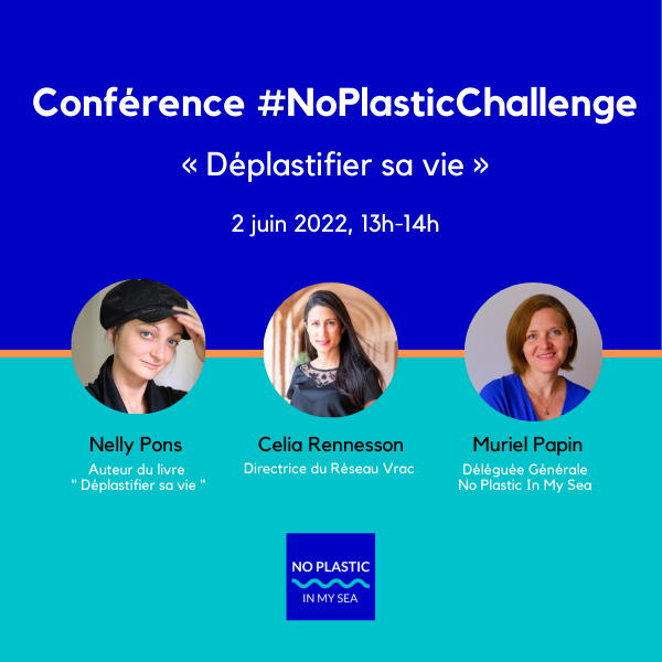 [Conférences du #NoPlasticChallenge 2022]

Le 2  juin de 13h00 à 14 heures nous organisons la conférence: « Déplastifier sa vie »

Inscrivez-vous dès maintenant pour ne pas manquer cet événement en présence de 3 experts du sujet : us06web.zoom.us/webinar/regist… 

 #WeChooseReuse
