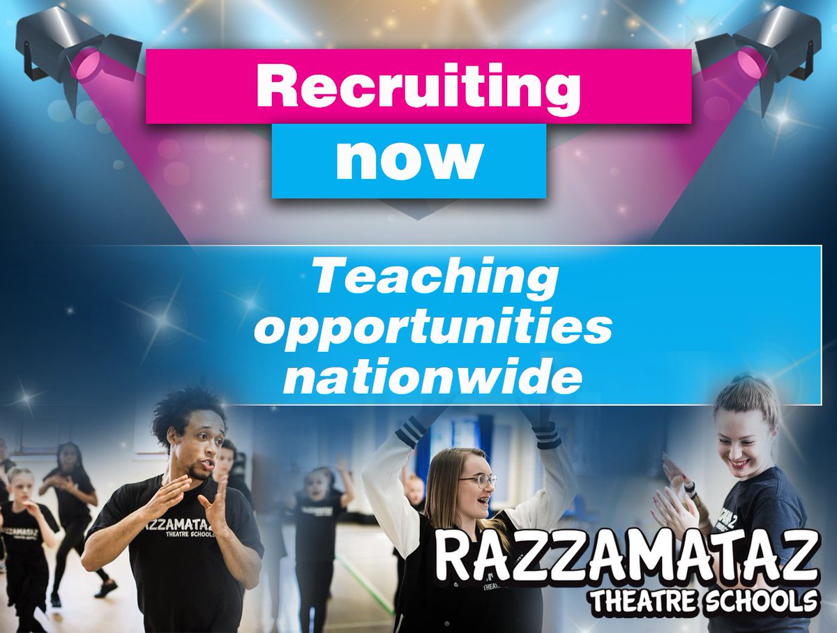 RazzHorsham's tweet photo. Dance teacher required for our Horsham school. Please email your CV to horsham@razzamataz.co.uk
Come and join the Razz family! https://t.co/UP63ajy5Rt