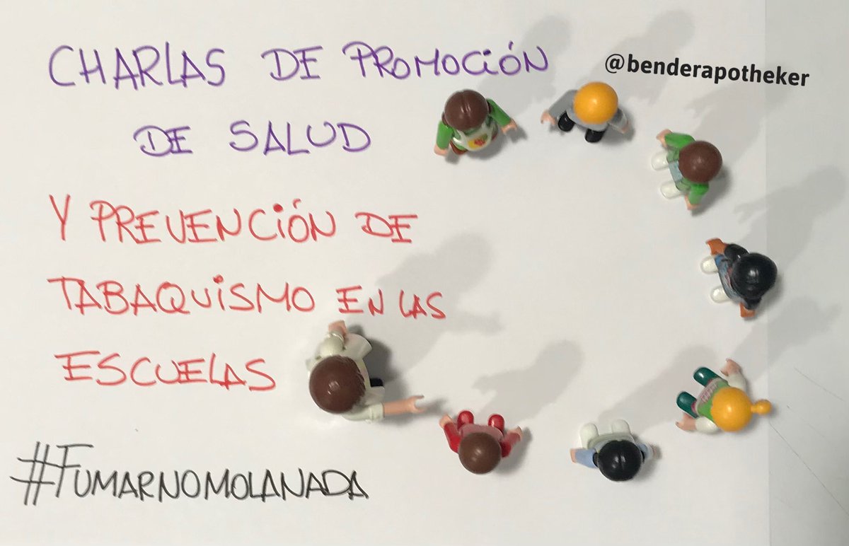 #Fumarnomolanada #Semanasinhumo #nofumes Debemos fomentar en las escuelas charlas de promoción de la #salud y prevención de #tabaquismo