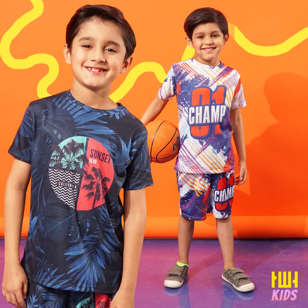 thewarehousepk's tweet photo. Summer occasions are here. TWH Kid's looks are created for a perfect turnout and non-stop play.🤩
Shop now at: https://t.co/GdcsvXeBOv 

#thewarehouse #summer #oranges #kids #shorts #tshirts #pineapples #style #kidswear #online #shopping https://t.co/QKqxPs4mmq