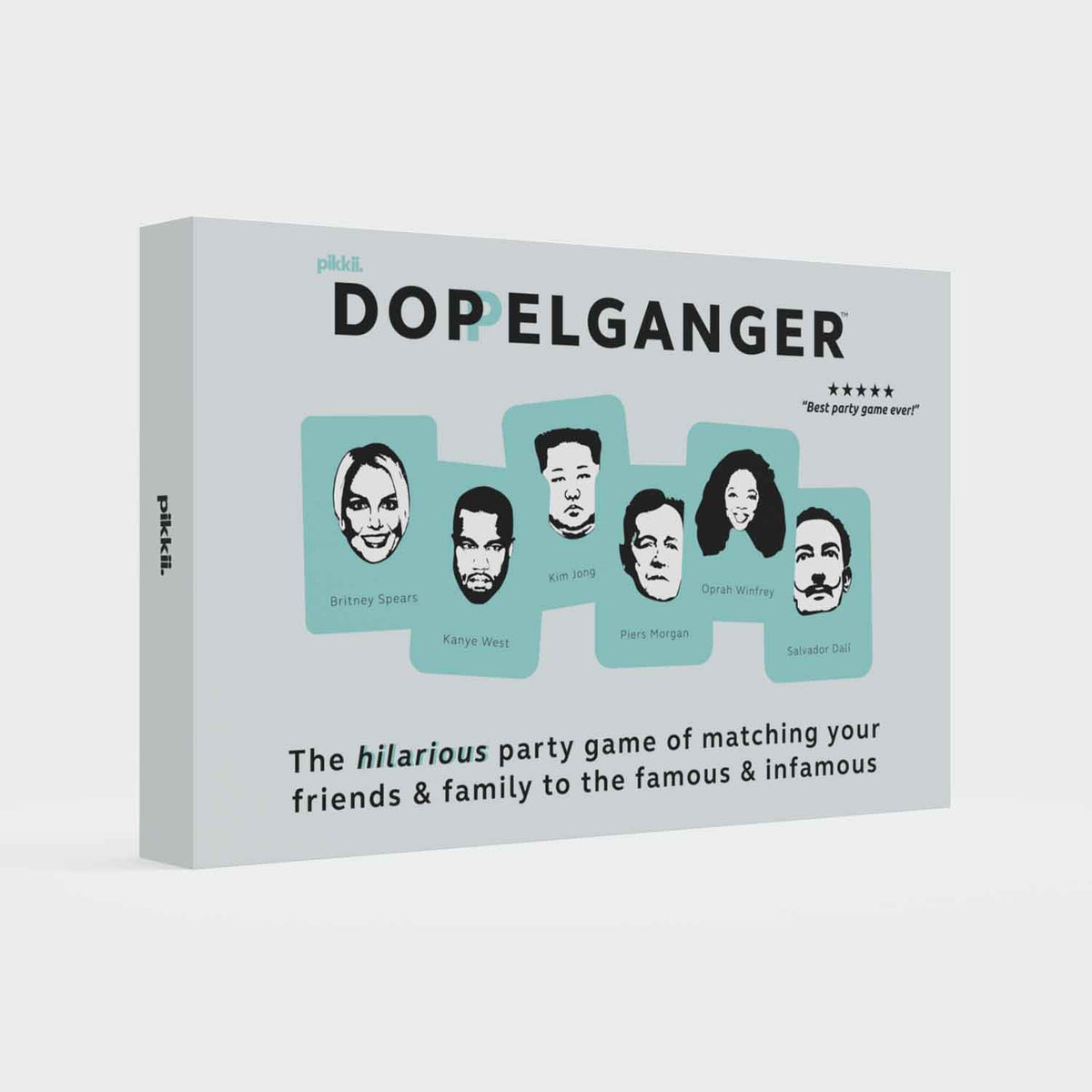 Have you seen our brilliant party game, Doppelganger? Match your friends to the famous and infamous #partygame #partygames #doppelganger #ukgamesexpo #pikkii #lol #kanye #piersmorgan #BritneySpears #Oprah