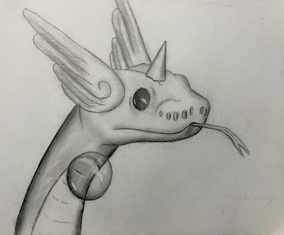 I drew this a number of years ago, but it still holds up as one of my favorite pieces.  Just a casual, overly realistic dragonair.