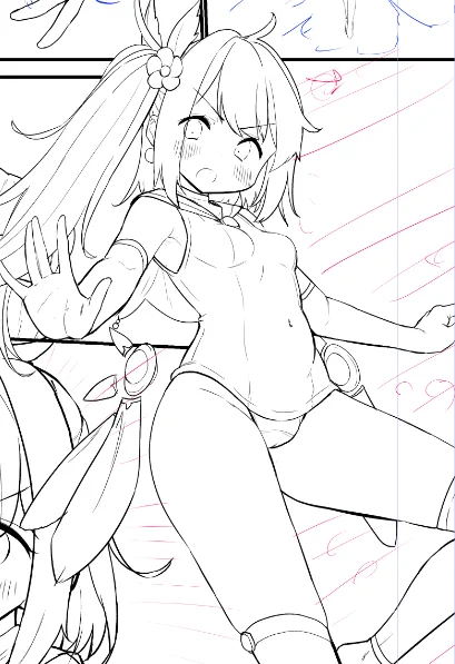 実は1日1時間ぐらいのペースでちまちまと知り合いとの合作漫画描いてます。そのための疑牝台3Dモデルだったんですね。 