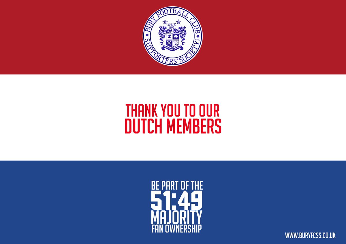 EventsAtGigg's tweet photo. 🔵⚪️Shakers Shout Out 🗣

Thanks to our new members from #Netherlands who have signed up to be part of the 50+1! 🇳🇱

You can join here:
https://t.co/oibRGrVgk5

#BuryFCSS #Community #FanOwned #HelpShapeTheFuture https://t.co/MvO4CUuExJ