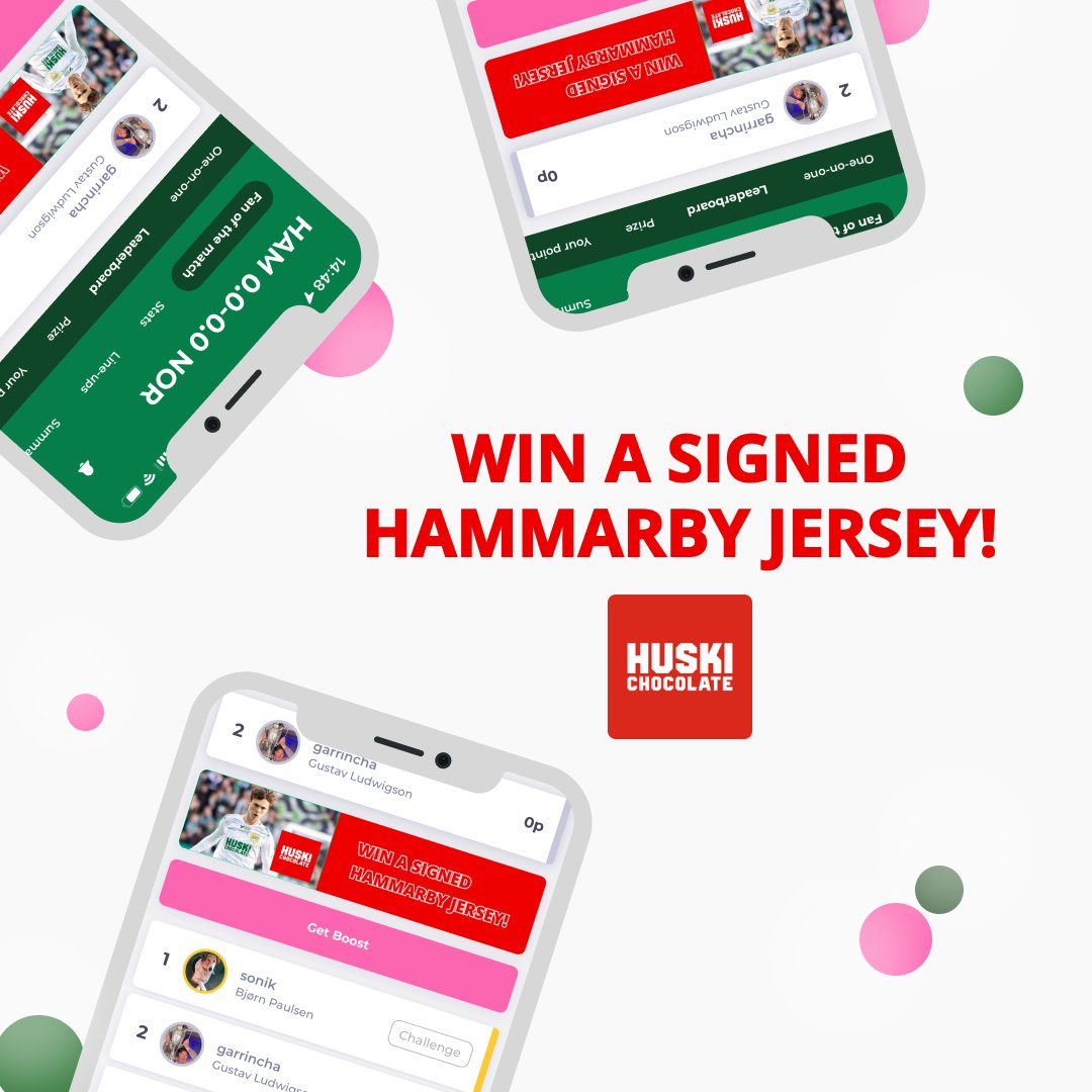 Congrats to <a href="/bajenstatistik/">𝒞𝒽𝒶𝓇𝓁𝒾𝑒 🏆💥1889💥</a> for becoming “Fan of the match” last weekend!🏆💚
 
We got another signed Hammarby jersey from our friends at @huskichocolate for today’s “Fan of the match” in the Swedish cup final. 😎

Pick your Hammarby player in the app, twelve.football/app