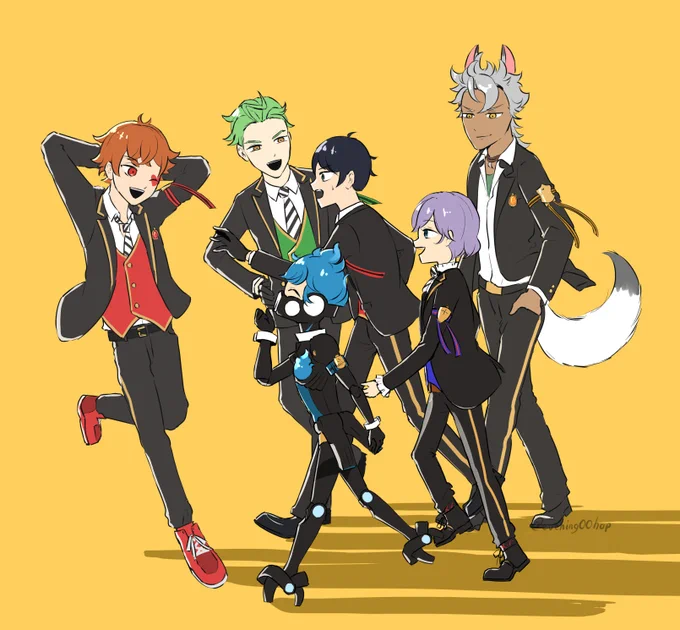 移動中の1年生ズ 