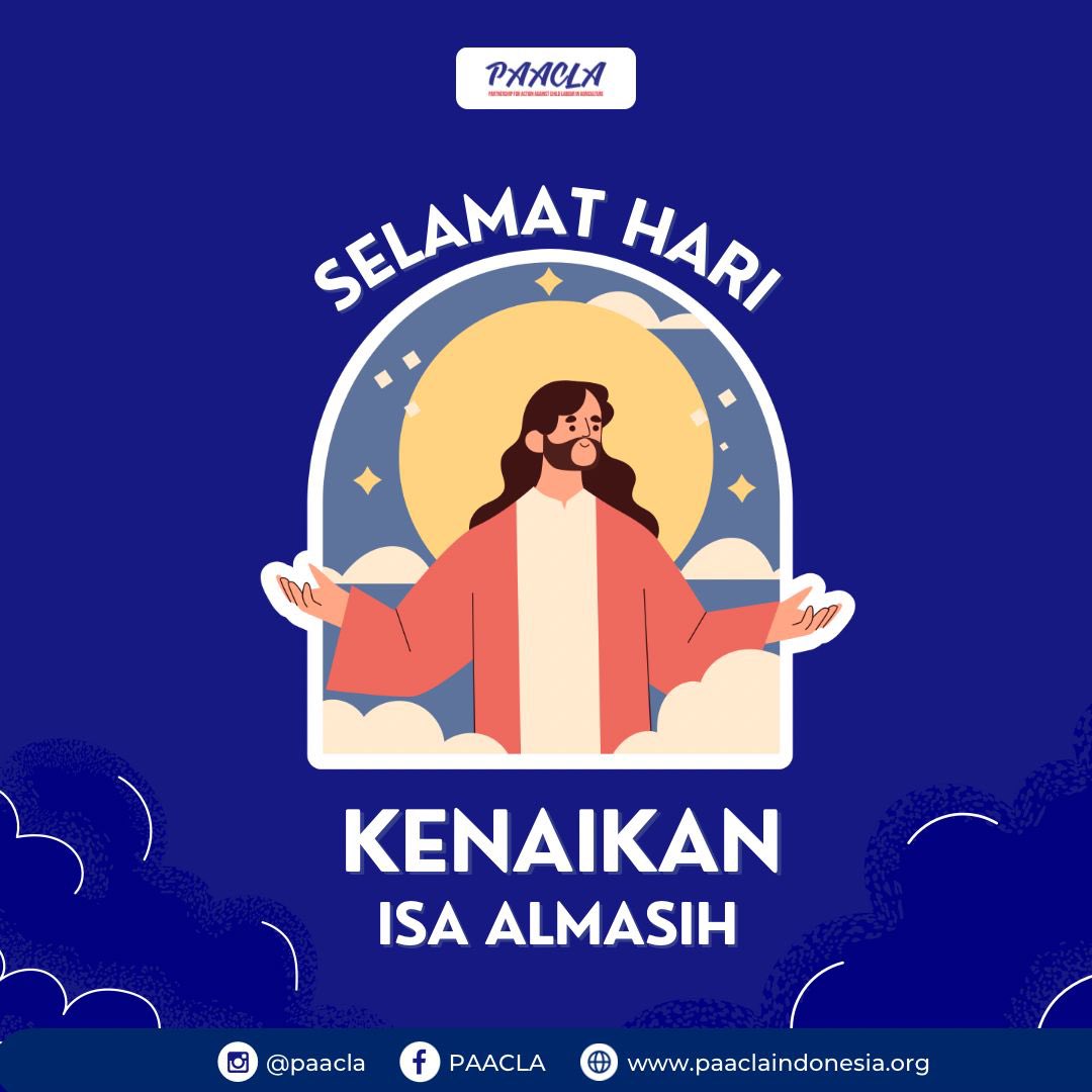 Hallo Sahabat PAACLA

Selamat Hari Kenaikan Isa Almasih kepada seluruh umat Kristiani, semoga berkah dan damai selalu tercurah di bumi ini. 

#BersamaPAACLA
