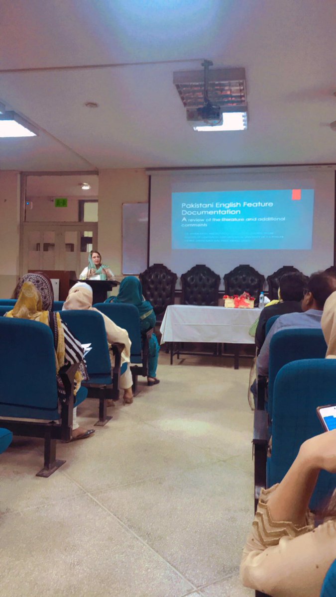 HMArshid1's tweet photo. 2nd session of conference 
Honourable Dr Maria Isabel is presenting her research in conference 
#IECCL #COMSATS #internationalenglishconferencecomsatslahore #May26th #postercompetition #researchproposal #humanities #EnglishDepartment https://t.co/vIPGp5ODBq