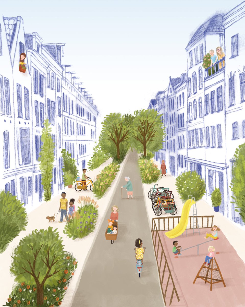 modacitylife's tweet image. Our streets have an enormous impact on our lives: How are they designed and for whom? Cars or people?
Choosing the latter increases the autonomy of children; improves sociability among citizens; and creates more gender, age, and ability-equitable places.
modacitylife.com/curbing-traffic