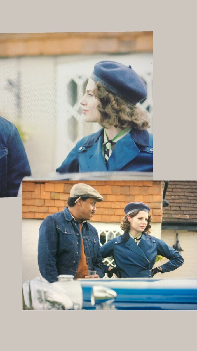 Very exciting seeing our Mint Henley Silk Scarf in Agatha Christie’s ‘Why Didn't They Ask Evans?’ on @BritBox_UK ✨☺️