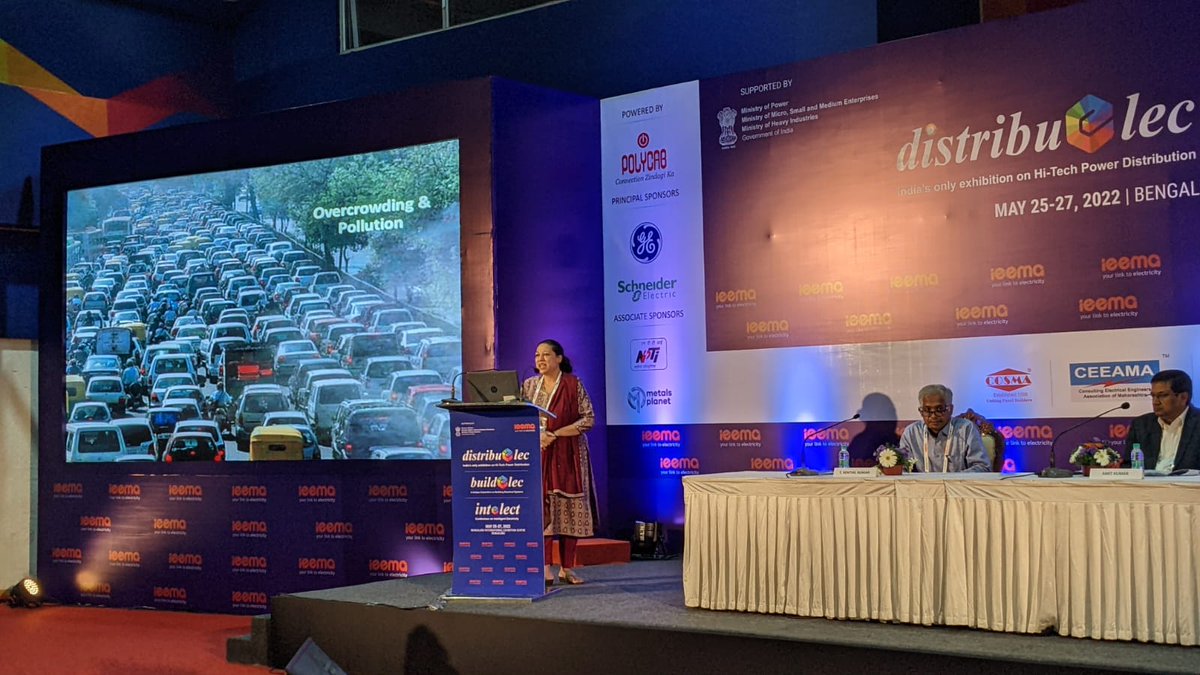 IEEMA_Official's tweet image. Dr. Kumudhini Ravindra (Chief Mentor - Blue Lotus Inc.) addressed managing high growths, power demand of consumers &amp;amp; meeting the exponential growth in demand. Major focus on revolutionising from evolutions &amp;amp; creating future of energy system architecture.

#Distribuelec #Buildelec