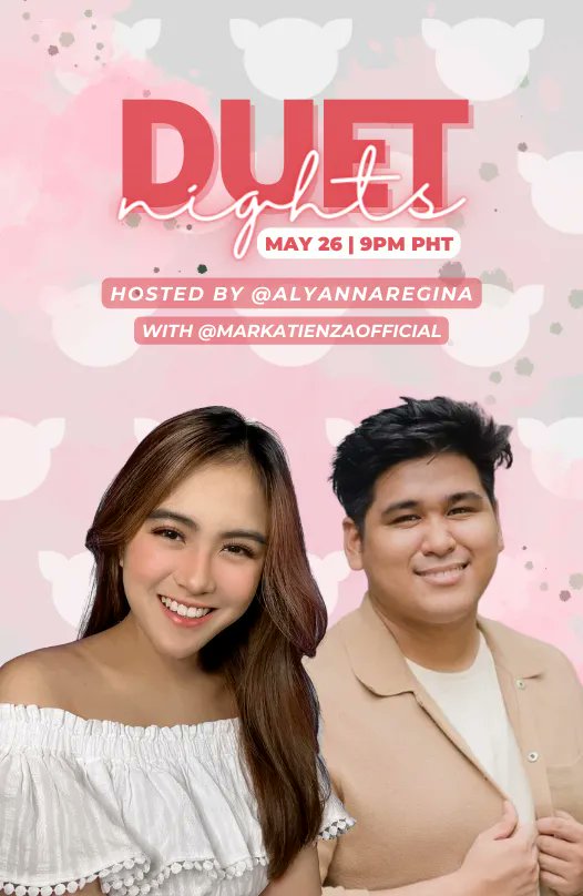 See you later at 9 pm for #DuetNights with @alyannaregina and @MarkAtienzaPH on the @kumuPH app!