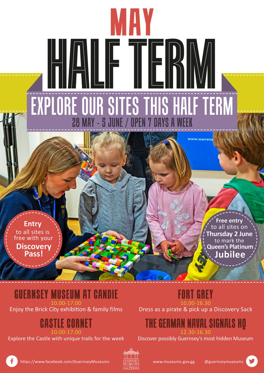 There are lots of exciting activities happening @GuernseyMuseums over half term.