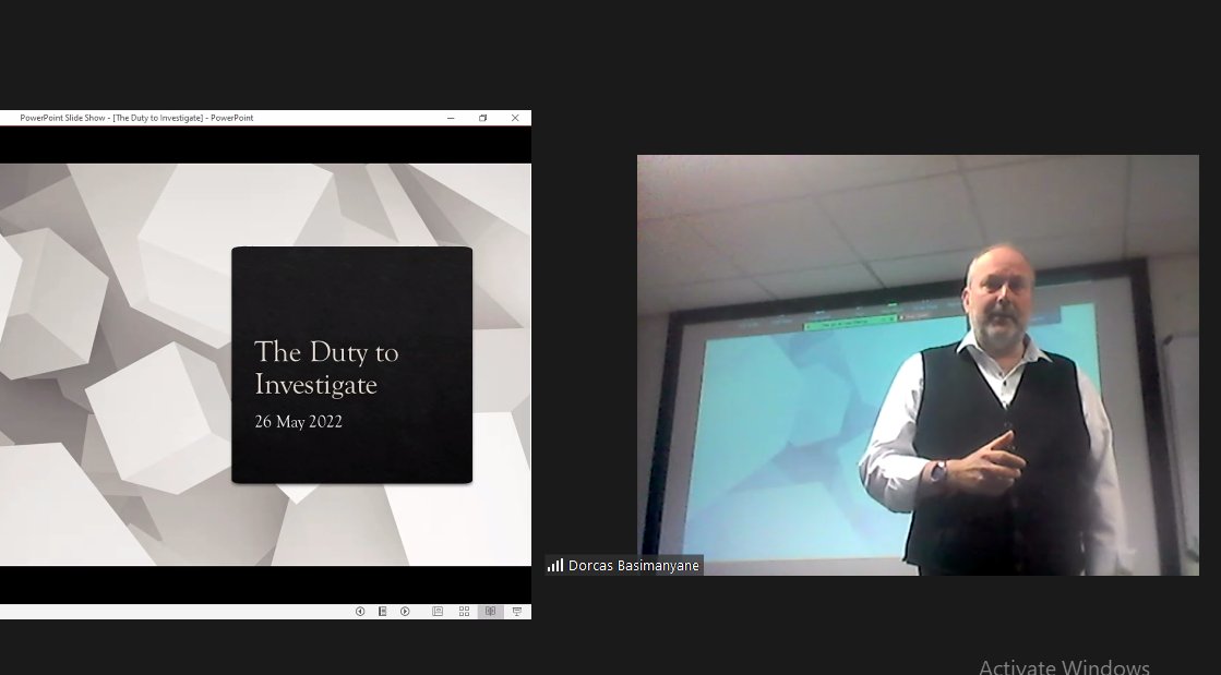 As #AHRC2022_APOCS Day 4 begins!
<a href="/UPTuks/">University of Pretoria</a>
 Now dealing with the duty to investigate with
¬Prof Stuart Maslen
Honorary Professor: 
<a href="/CHR_HumanRights/">CentreForHumanRights</a>
 <a href="/UPLawFaculty/">UP Law</a>