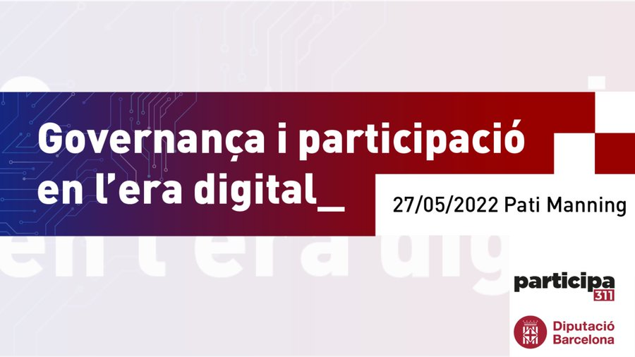 InstMetropoli's tweet photo. 🤔És molt extès l'ús de plataformes digitals de #participacióciutadana a la província de #BCN? És homogènia la seva distribució? Quins són els seus usos principals? Demà 27/05 presentem una recerca on ho expliquem. 

✍️Inscriu-t'hi!
https://t.co/57QAP1nKtj https://t.co/9JzS8XtPrs