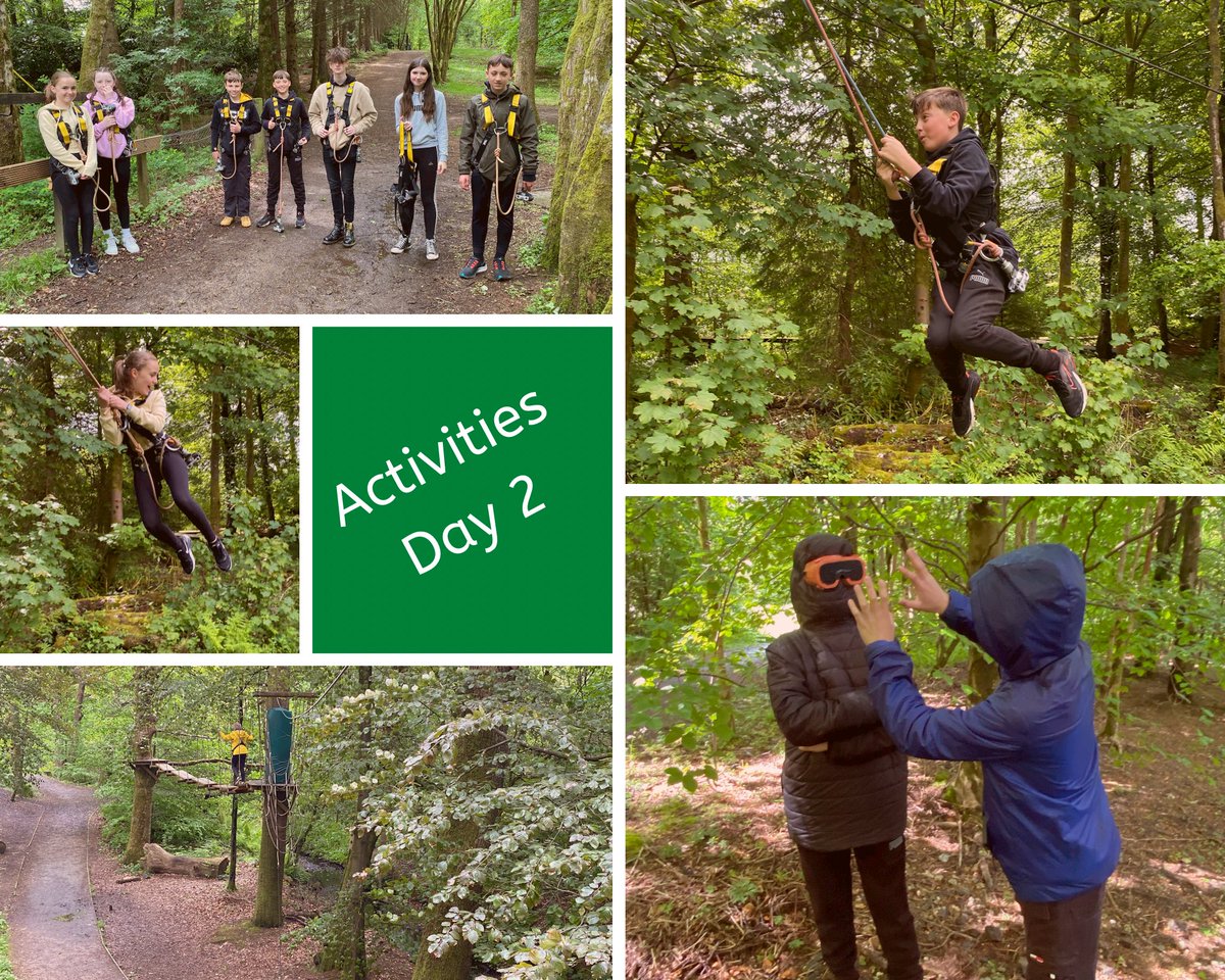 GryffeBiology's tweet image. More fun at Loch Lomond today for day 2 of Activities @GryffeHighSch 🙌.  No fear here! #treezone #teambuilding