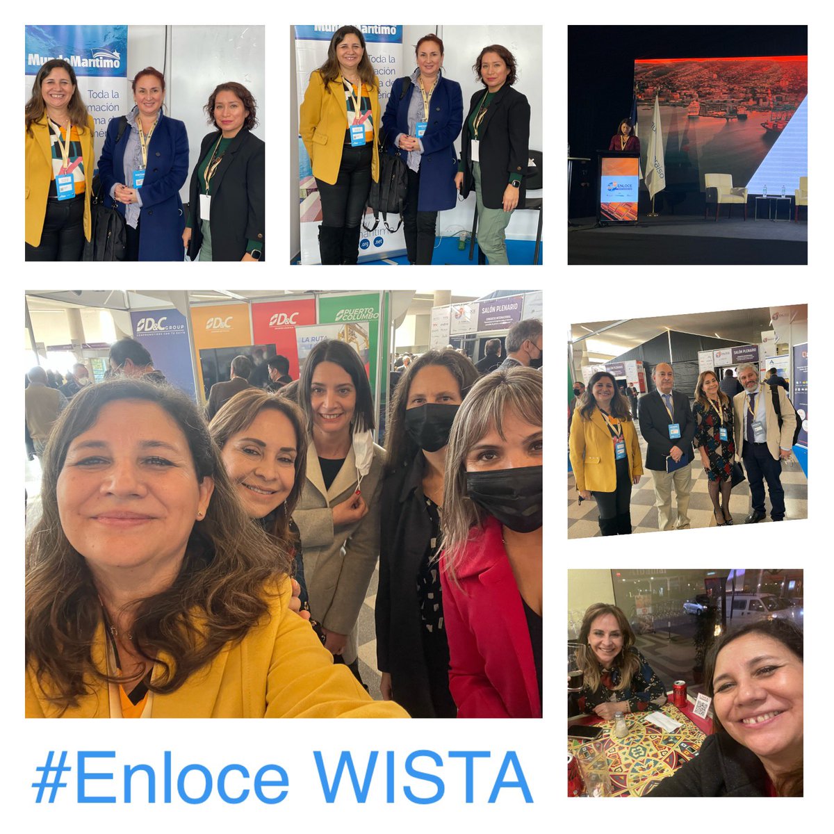 WISTA sisters gathered at the International comerce and logistics  event (“#ENLOCE”) at Valparaiso  <a href="/TPS_Valparaiso/">TPS Valparaíso</a> <a href="/PortValparaiso/">Puerto Valparaíso</a> <a href="/folovap/">FOLOVAP</a> <a href="/WISTAInt/">WISTA International</a> <a href="/WistaChile/">WISTA Chile</a> <a href="/mundomaritimo/">MundoMaritimo</a>