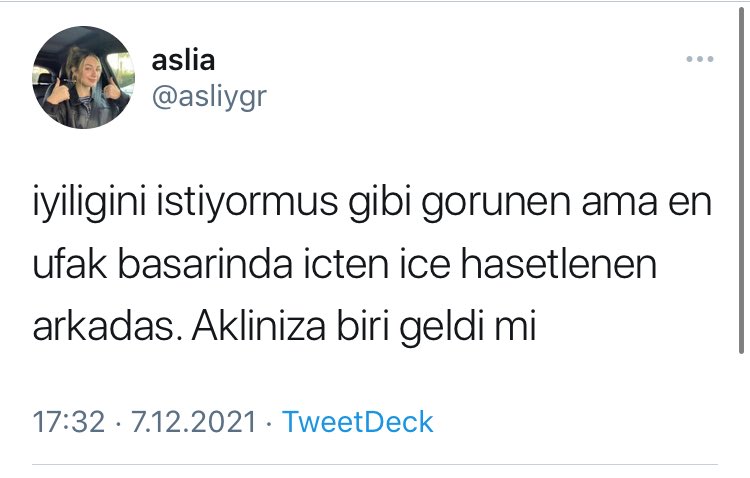 Annem babam hariç herkes geldi aklıma