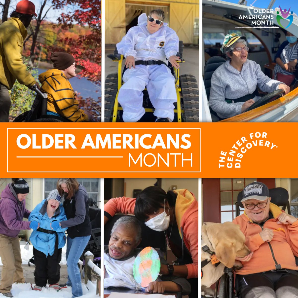 TCFDiscovery's tweet photo. This #OlderAmericansMonth, we celebrate the adult population at #TCFD, including one of our oldest residents, who is a young & spirited 87! At TCFD, the components of our #HealthE6 model support a lifestyle that allows our older individuals to thrive. @johnahartford @NextAvenue https://t.co/6UvEF2LCP3