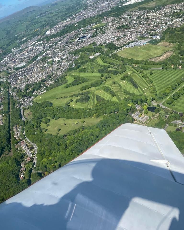 We love these aerial shots of <a href="/Towneley_Golf/">Towneley Golf Course</a> taken last week. 📸 ⛳ 

How lucky are we to have so much green space in #Burnley? 🌳 🌲