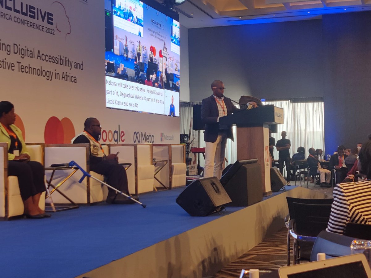 skills_kenya's tweet photo. How do we advance digital accessibility and assistive technology in Africa for Persons with Disability? As @inABLEorg  hosts 3rd  annual Inclusive Africa Conference, our own @EdgarMakona  was at the podium to share the  experience piloting @Accenture in two TVET Institutions #S4P https://t.co/OKCc9mrrYg