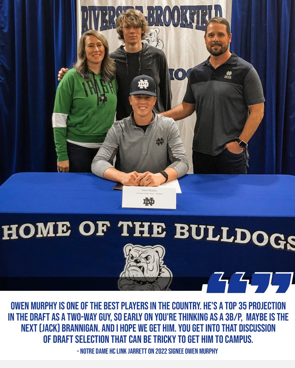 Matt Freeman (@mattfreeman05_) on Twitter photo 2022 Notre Dame signee <a href="/ojmurphy10/">Owen Murphy</a> is batting .564 with 53 hits (94 at-bats), 18 home runs, 75 RBI and 56 runs in 33 games.
On the mound, Murphy holds a perfect 8-0 record (51.1 IP), 0.13 ERA, 122 strikeouts (169 batters faced) while giving up just 9 hits, 3 runs and 3 walks. 2022 Notre Dame signee <a href="/ojmurphy10/">Owen Murphy</a> is batting .564 with 53 hits (94 at-bats), 18 home runs, 75 RBI and 56 runs in 33 games.
On the mound, Murphy holds a perfect 8-0 record (51.1 IP), 0.13 ERA, 122 strikeouts (169 batters faced) while giving up just 9 hits, 3 runs and 3 walks.