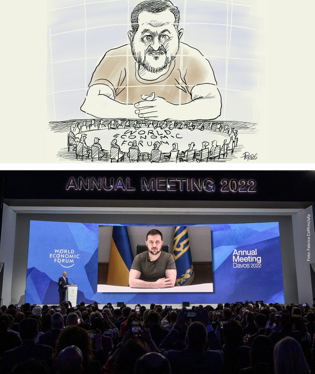 SZ's tweet photo. Zur Kritik an der Karikatur, die in der Feiertagsausgabe der SZ erschienen ist: Diese Karikatur ist die zeichnerische Umsetzung der Fernsehbilder vom Montag: (1/2) https://t.co/P9xViTHAZe