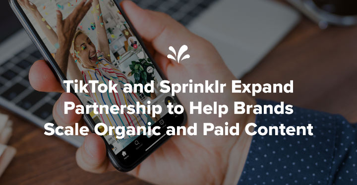 Today, <a href="/tiktok_us/">TikTok US</a> and <a href="/Sprinklr/">Sprinklr</a> announced their expanded partnership! This makes Sprinklr the only platform capable of helping marketers manage, execute, and optimize both organic and paid content on TikTok! Learn more: ms.spr.ly/6011bpyhH