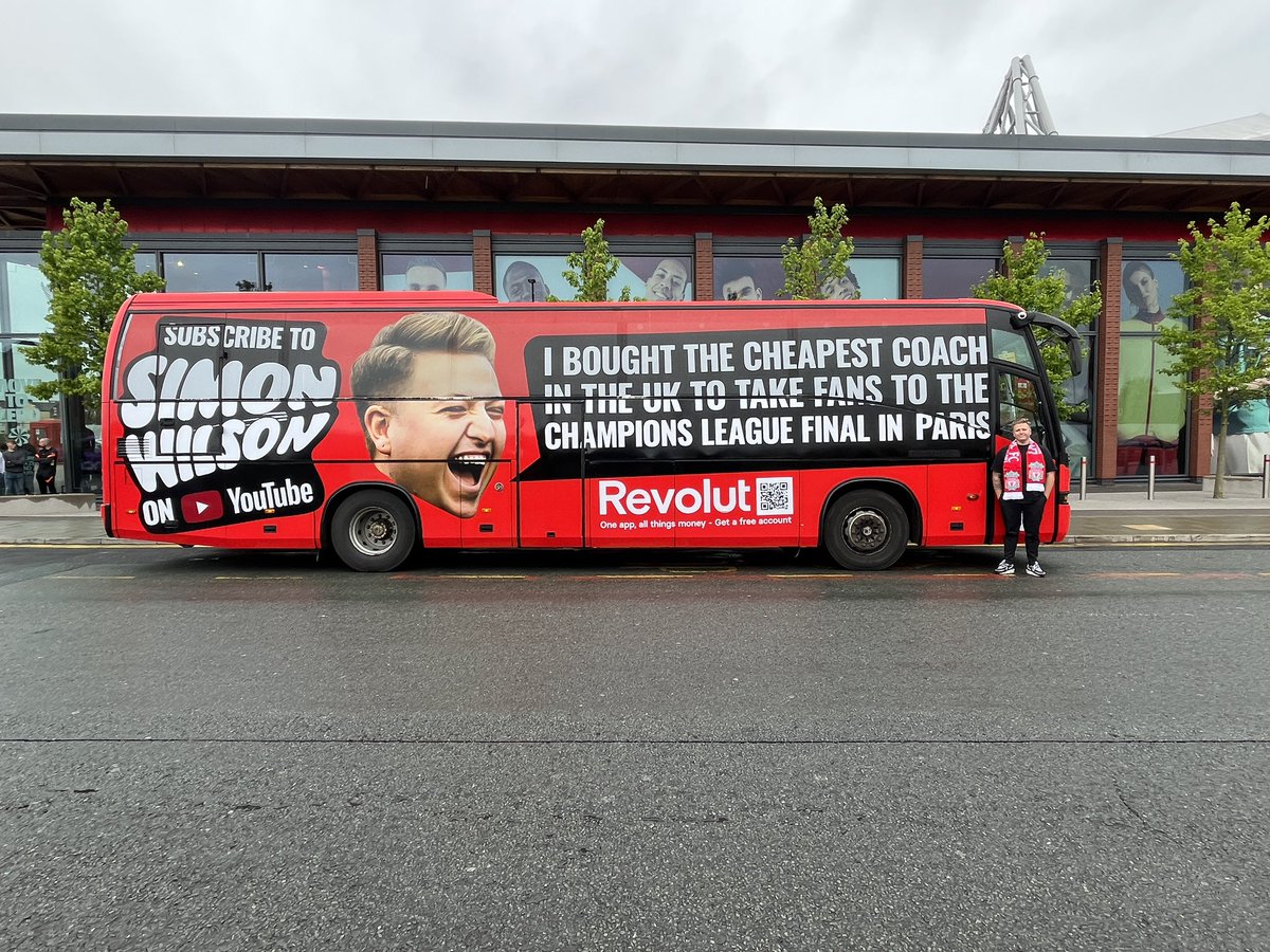 All aboard the £1 bus 🚌 Next stop Paris 🇫🇷🔴🏆