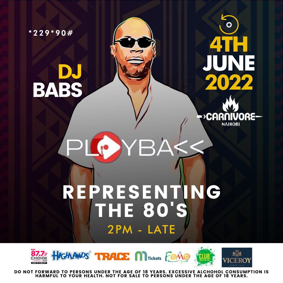 HBrooksLive's tweet photo. Good Music doesn’t have an expiration date.
Join the #legendaryparty On 4th June 2022 At Carnivore for a playback reunion from top DJs as they serve us with the best of 80s, 90s & 2000s.
Grab your tickets https://t.co/SwLkgijURA or by dialling*229*90#.
#SoundtrackOfOurGeneration https://t.co/nmjYyHjLqs