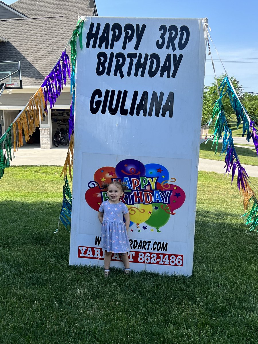 FrankTIndy's tweet photo. Yesterday was Giuliana Grace’s 3rd Birthday.  She brings so much joy into our lives everyday.  We love you sweet little girl. https://t.co/BAhlPmYtAd