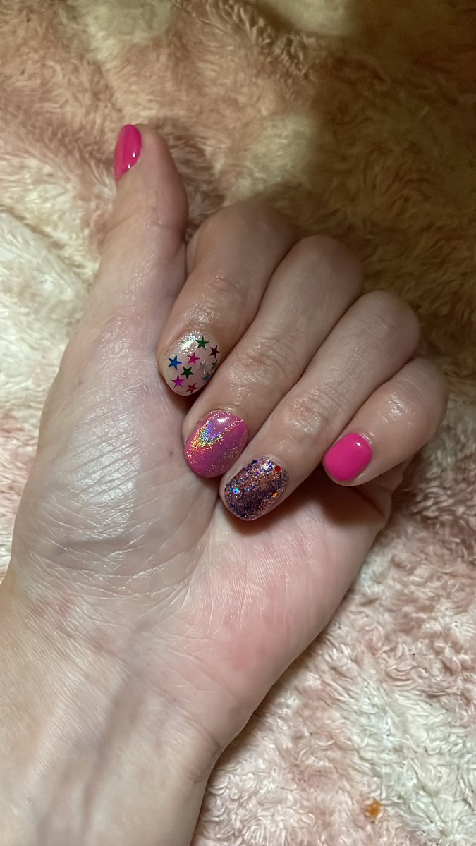 ねるねいる にゅーねいる。 ぶつぶつ✖️フレンチ #ネイル#フレンチネイル