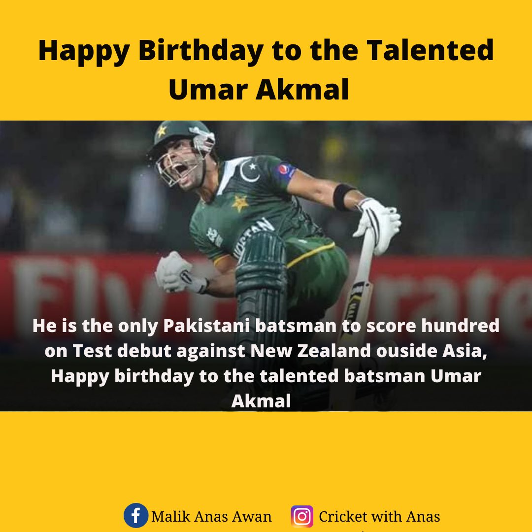 Happy Birthday to the Talented Umar Akmal   