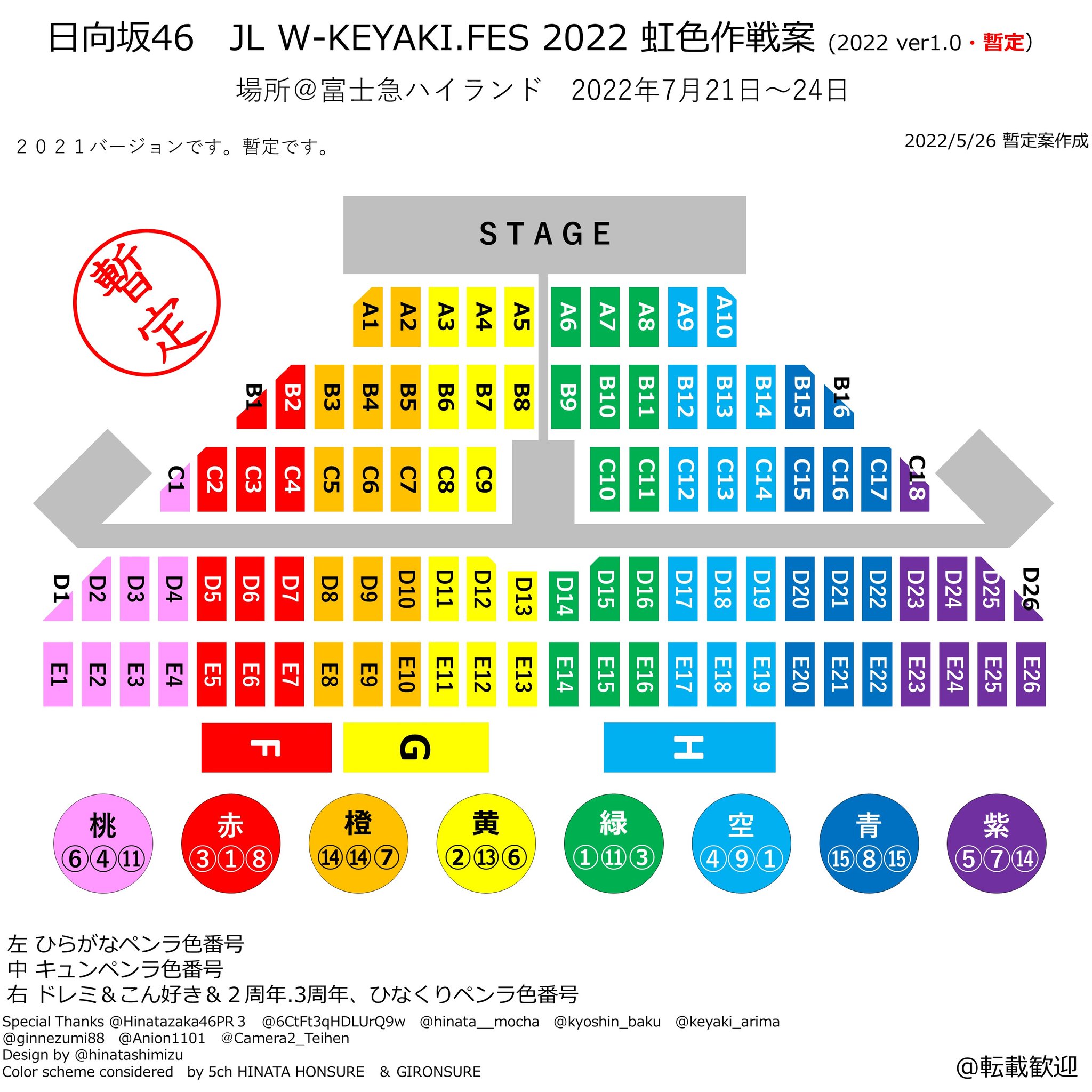 清水ひなた W Keyaki Fes 22開催決定 ジョイラ虹色は 座席がわからないと配色できないので 発券されたらまたみなさんで席割を割り出しましょう とりま 暫定案 去年の配色です Wkeyakifes22 櫻坂46 日向坂46 T Co Gdw2zl2x1u 清水ひなた W Keyaki Fes 22開催決定 ジョイラ虹色は 座席がわからないと配色できないので 発券されたらまたみなさんで席割を割り出しましょう とりま 暫定案 去年の配色です Wkeyakifes22 櫻坂46 日向坂46 T Co Gdw2zl2x1u